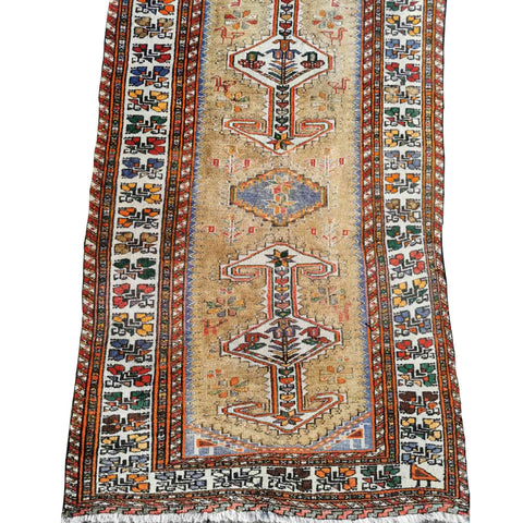 174 x 95 cm Persian tribal Baluch Tribal Brown Rug - Rugmaster