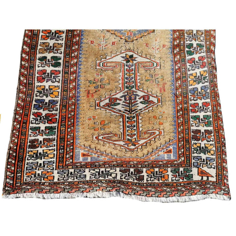 174 x 95 cm Persian tribal Baluch Tribal Brown Rug - Rugmaster