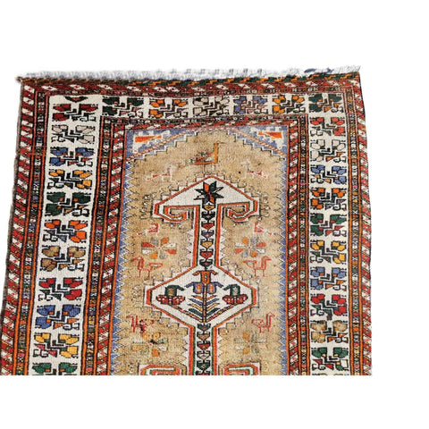 174 x 95 cm Persian tribal Baluch Tribal Brown Rug - Rugoutlet
