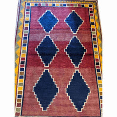 175 x 123 cm Persian Gabbeh Tribal Red Rug - Rugmaster