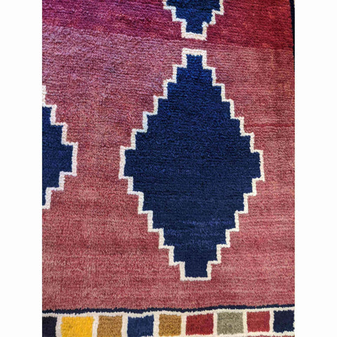 175 x 123 cm Persian Gabbeh Tribal Red Rug - Rugoutlet