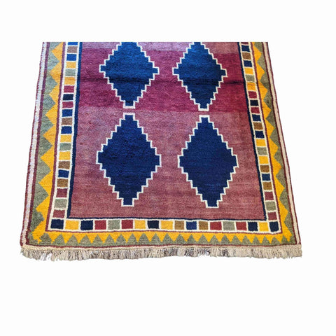 175 x 123 cm Persian Gabbeh Tribal Red Rug - Rugoutlet