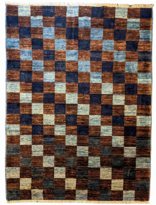 175 x 130 cm Modern Hand made Natural Dye Modern Brown Rug - Rugmaster