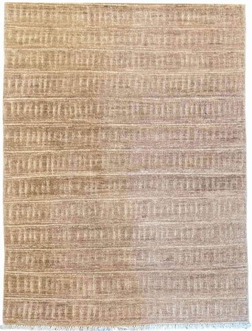 176 x 121 cm Natural Dye Brown Rug - Rugoutlet