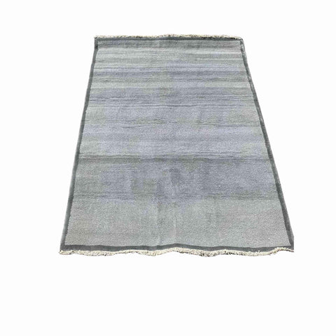 176 x 127 cm Hand made Grey Rug - Rugoutlet