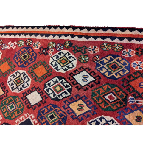 178 x 117 cm Qashqai Persian Tribal Red Rug - Rugmaster