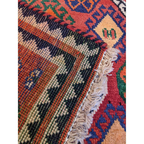 178 x 117 cm Qashqai Persian Tribal Red Rug - Rugmaster