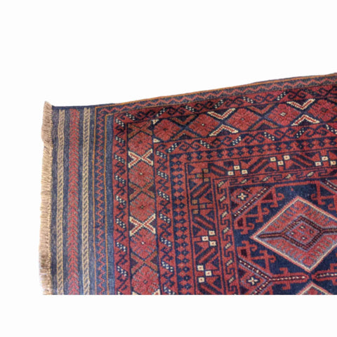 178 x 141 cm Afghan Mushwani Tribal Red Rug - Rugoutlet