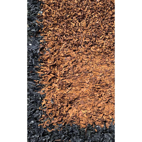 18 x 12 cm leather Modern Brown Rug - Rugmaster