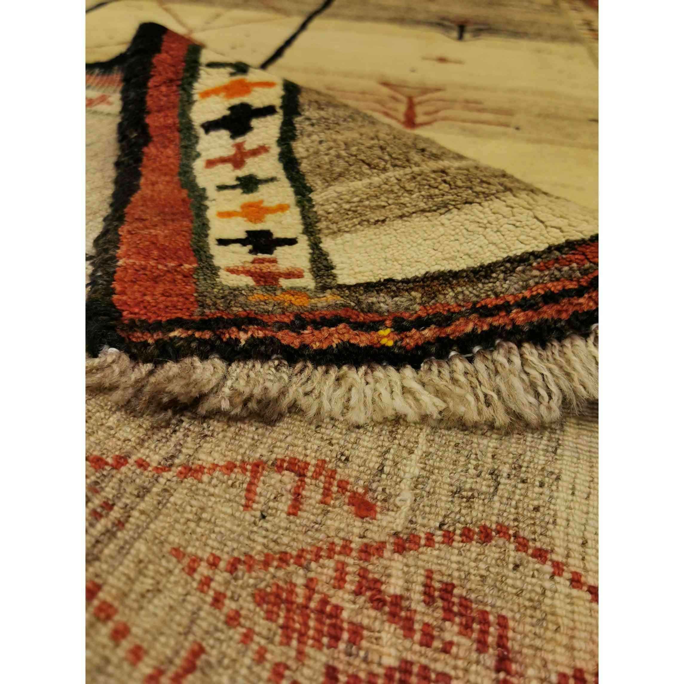 180 x 101 cm Qashqai Tribal Beige Rug - Rugoutlet