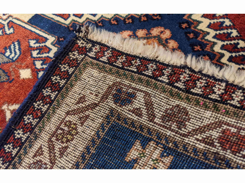 180 x 105 cm yalameh Nomadic Shiraz Tribal Blue Rug - Rugoutlet