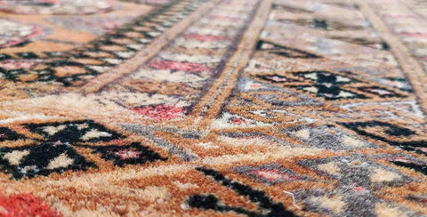 180 x 115 cm Turkmon Black Tribal Black Rug - Rugoutlet