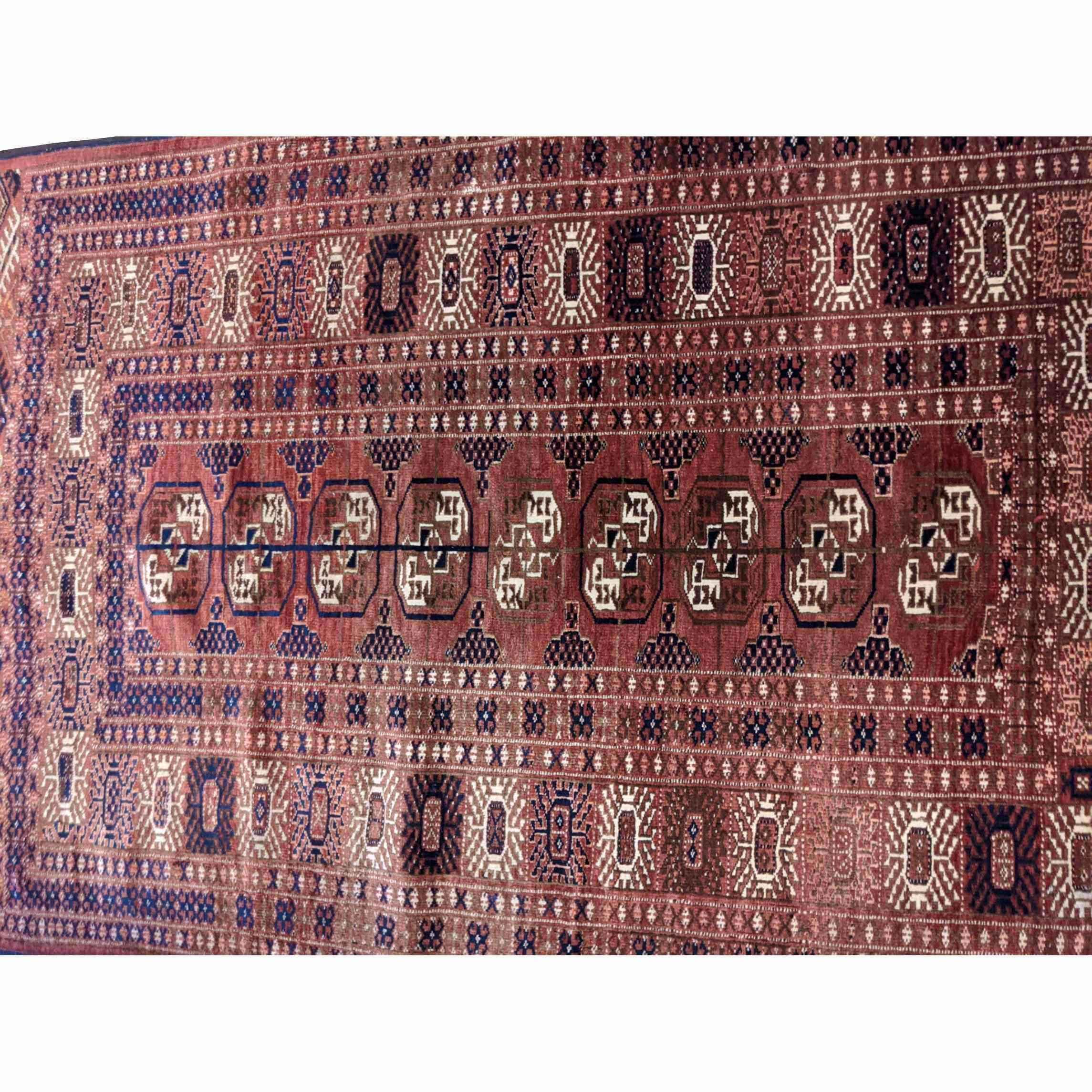 180 x 118 cm Bukhara Tribal Brown Rug - Rugoutlet