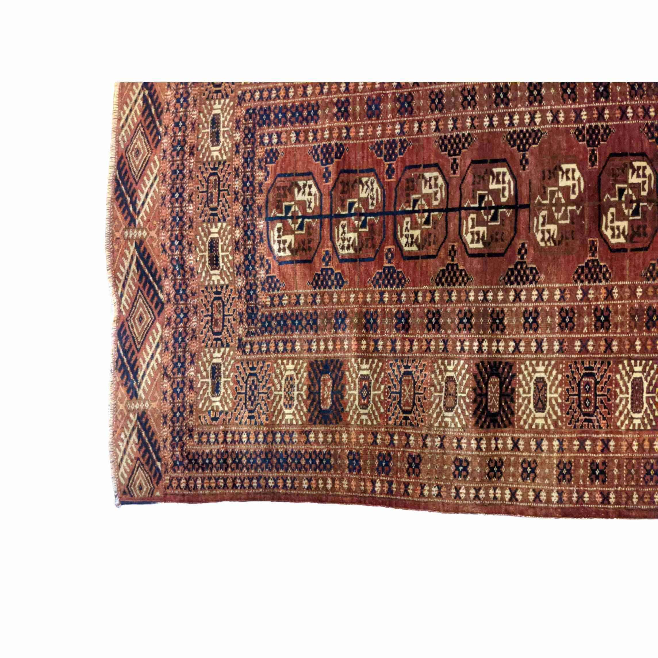 180 x 118 cm Bukhara Tribal Brown Rug - Rugoutlet