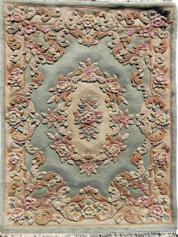 180 x 120 cm Chinese Traditional Brown Rug - Rugoutlet