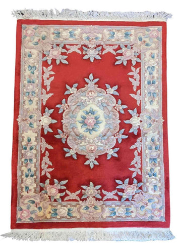 180 x 120 cm Chinese Traditional Red Rug - Rugoutlet