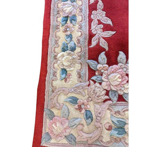 180 x 120 cm Chinese Traditional Red Rug - Rugmaster