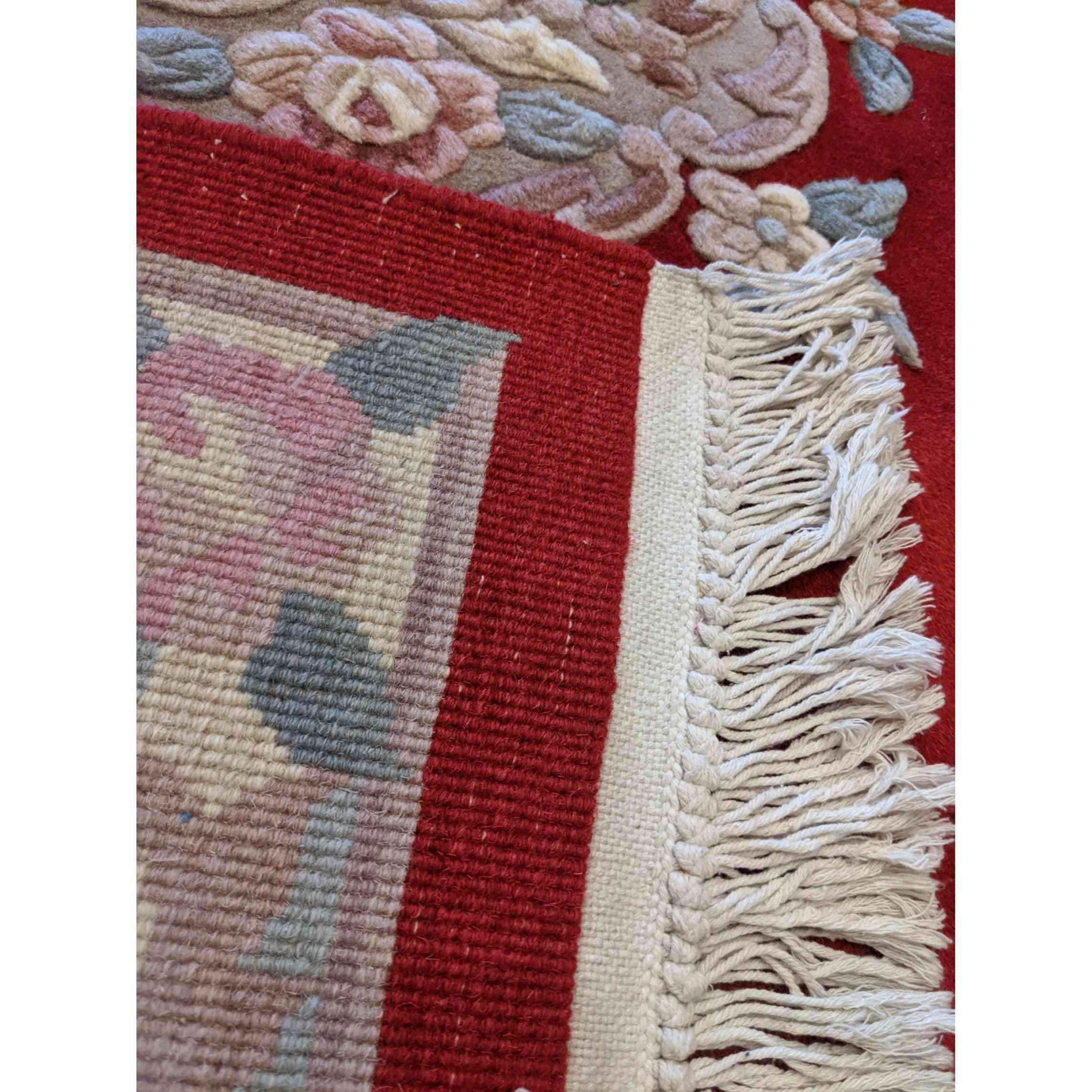 180 x 120 cm Chinese Traditional Red Rug - Rugmaster