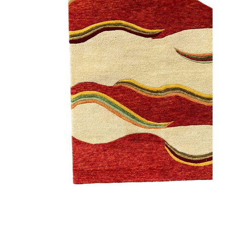 180 x 120 cm Hand tufted Modern Red Rug - Rugmaster