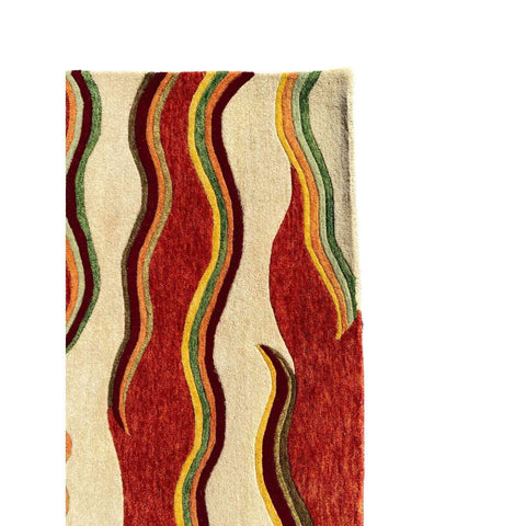 180 x 120 cm Hand tufted Modern Red Rug - Rugmaster