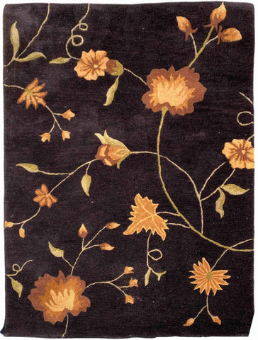 180 x 120 cm Tufted Black Black Rug - Rugoutlet