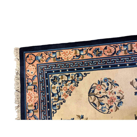 180 x 120 cm Old Chinese Traditional White Rug - Rugoutlet