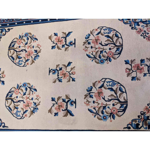 180 x 120 cm Old Chinese Traditional White Rug - Rugoutlet
