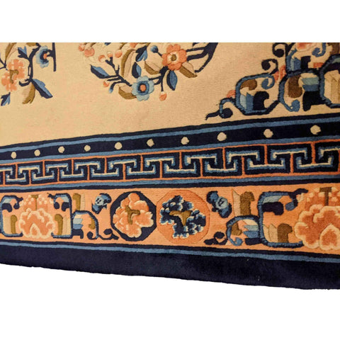 180 x 120 cm Old Chinese Traditional White Rug - Rugoutlet