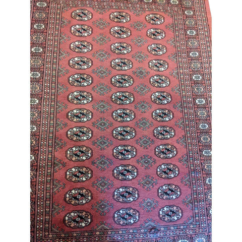 180 x 120 cm Pakistan bukhara Modern Red Rug - Rugmaster