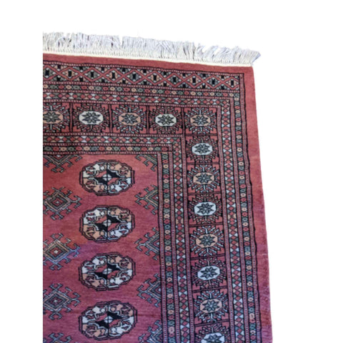 180 x 120 cm Pakistan bukhara Modern Red Rug - Rugmaster