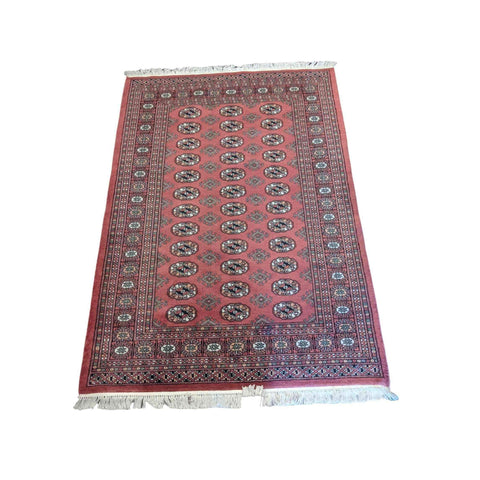 180 x 120 cm Pakistan bukhara Modern Red Rug - Rugmaster