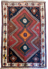 180 x 120 cm Qashqai Tribal Red Rug - Rugmaster