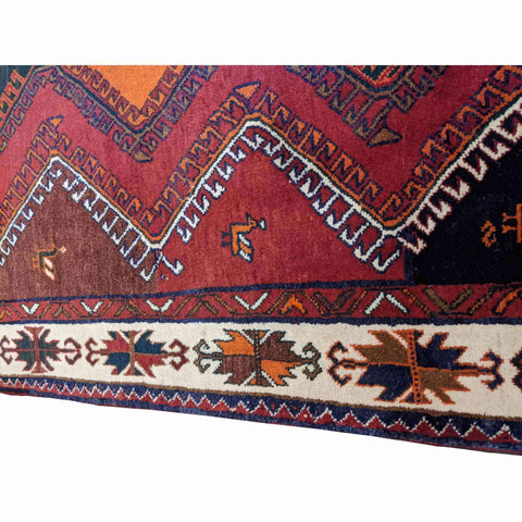 180 x 120 cm Qashqai Tribal Red Rug - Rugoutlet