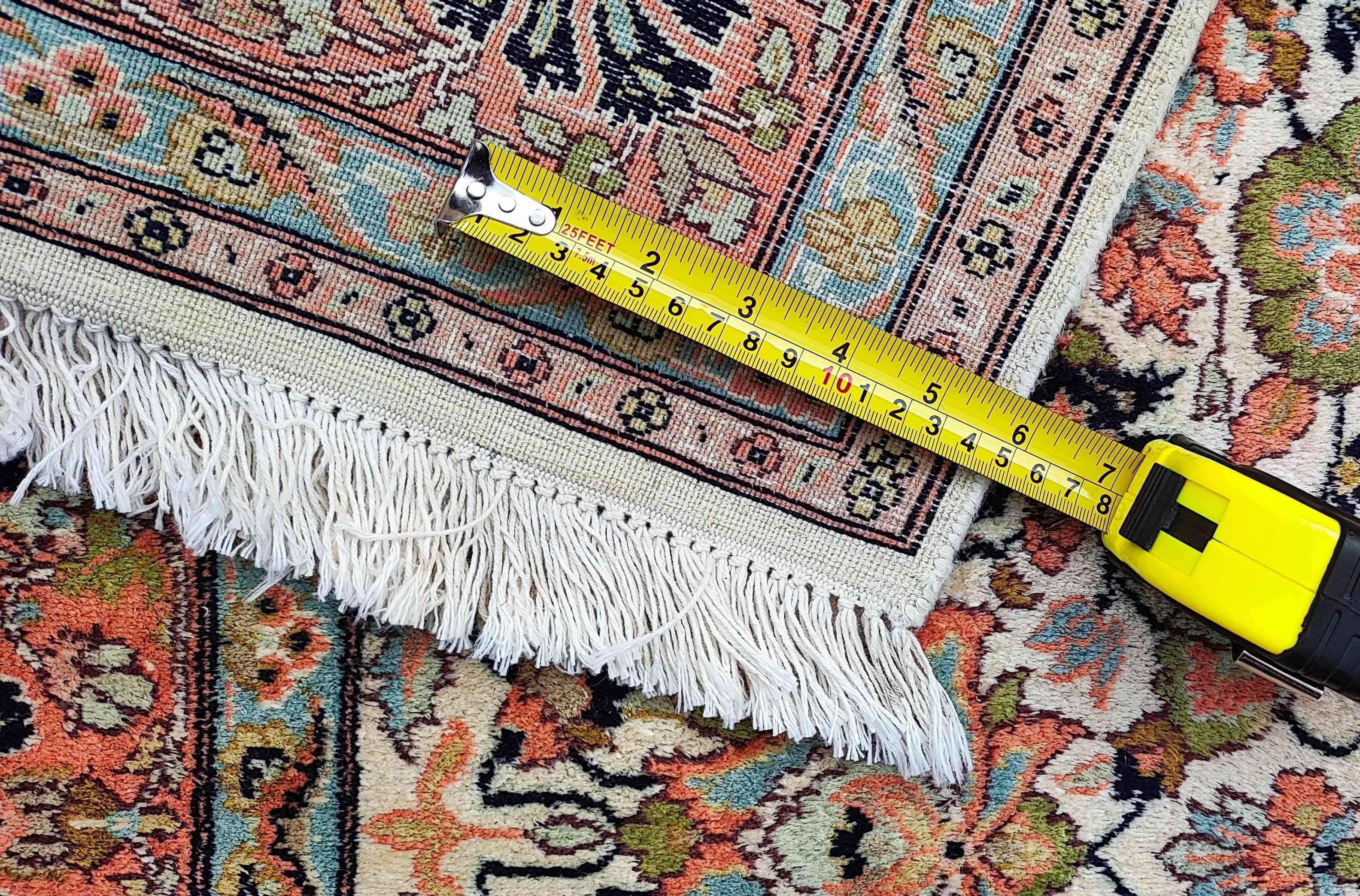 180 x 122 cm Kashmir Silk Orange White Pattern Traditional White Rug - Rugoutlet