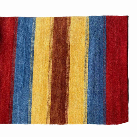 180 x 122 cm Persian Gabbeh Tribal Yellow Rug - Rugoutlet