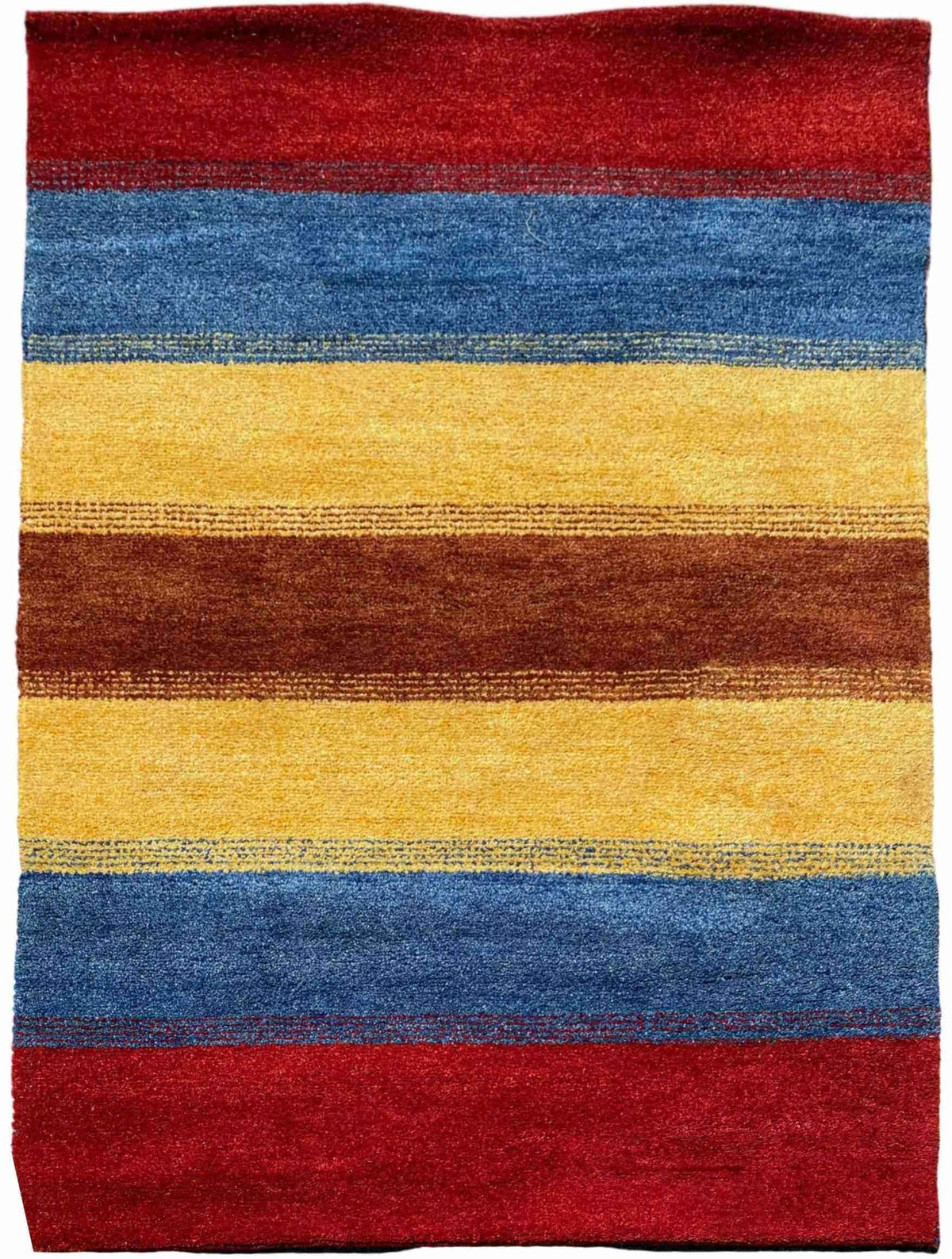 180 x 122 cm Persian Gabbeh Tribal Yellow Rug - Rugoutlet