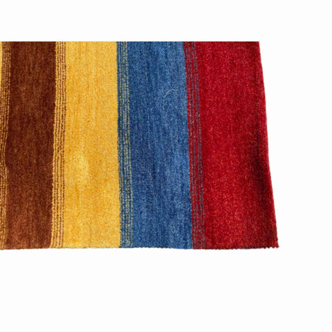180 x 122 cm Persian Gabbeh Tribal Yellow Rug - Rugoutlet