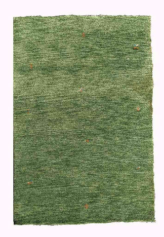 180 x 123 cm modern Nomadic Persian Gabbeh Tribal Green Rug - Rugoutlet
