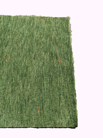 180 x 123 cm modern Nomadic Persian Gabbeh Tribal Green Rug - Rugoutlet