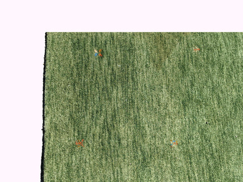 180 x 123 cm modern Nomadic Persian Gabbeh Tribal Green Rug - Rugoutlet