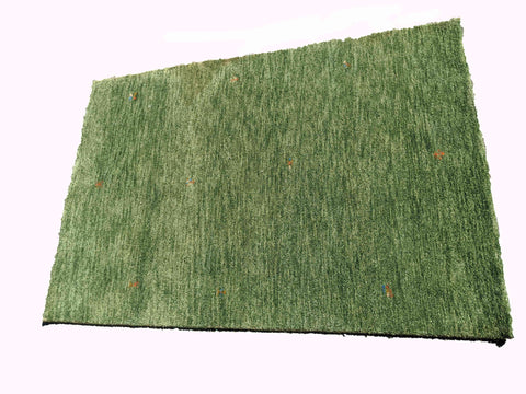 180 x 123 cm modern Nomadic Persian Gabbeh Tribal Green Rug - Rugoutlet