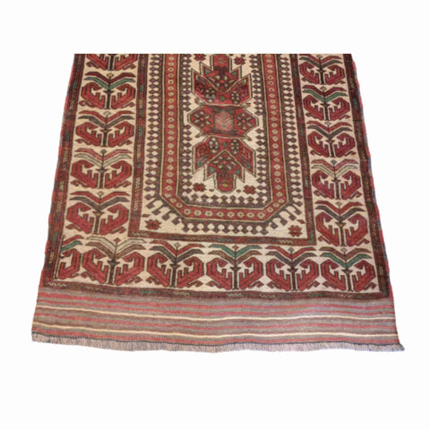 180 x 127 cm Afghan Mushwani Tribal Brown Rug - Rugoutlet