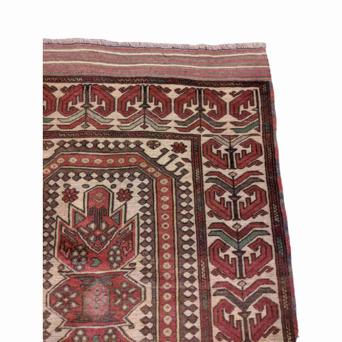 180 x 127 cm Afghan Mushwani Tribal Brown Rug - Rugoutlet