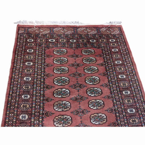 180 x 127 cm Bukharah Tribal Red Rug - Rugoutlet