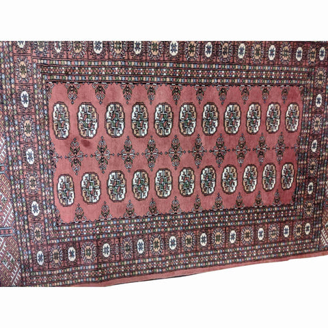 180 x 127 cm Bukharah Tribal Red Rug - Rugoutlet