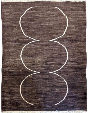 182 x 125 cm Dark Brown Rug - Rugoutlet