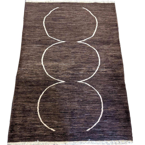 182 x 125 cm Dark Brown Rug - Rugoutlet
