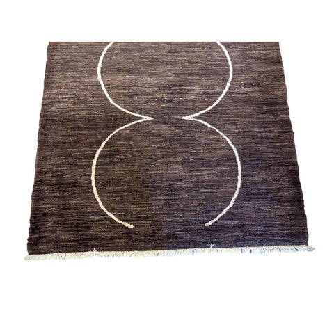182 x 125 cm Dark Brown Rug - Rugoutlet