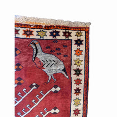 183 x 125 cm Qashqai Tribal Red Rug - Rugoutlet