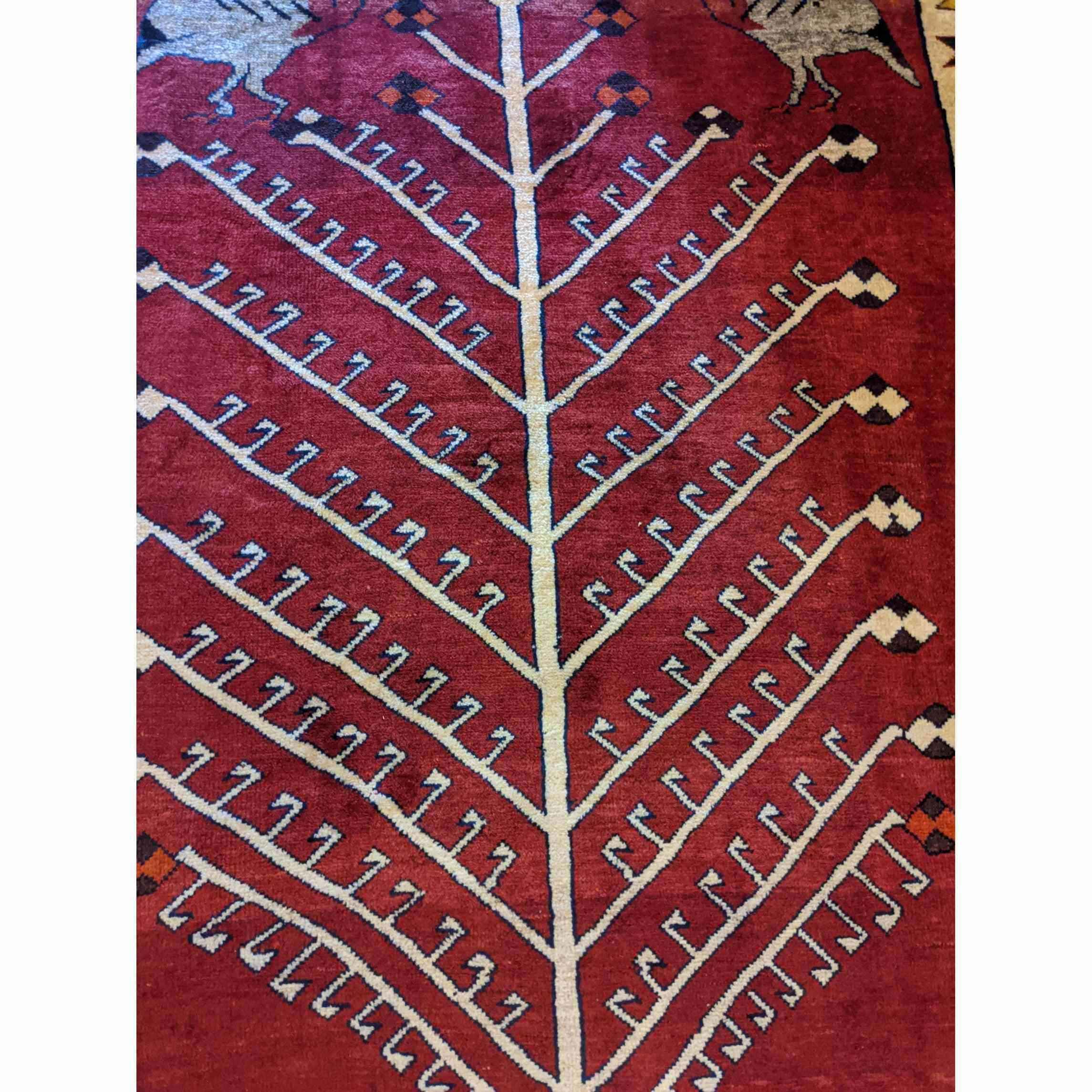 183 x 125 cm Qashqai Tribal Red Rug - Rugoutlet